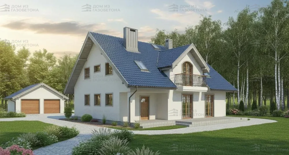 Проект Двухэтажный дом 14 на 13, 188 м2