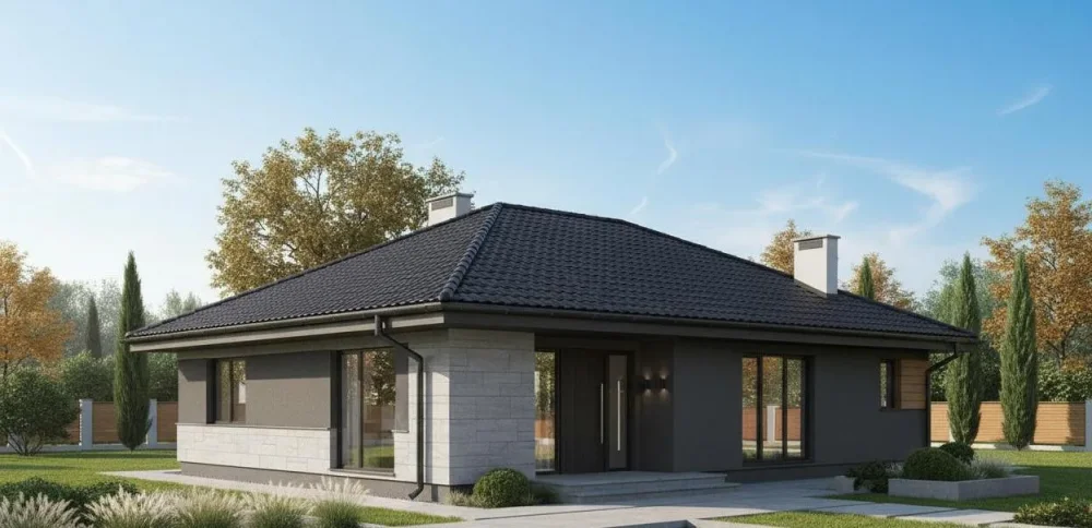 Проект Одноэтажный дом 11 на 16, 122 м2