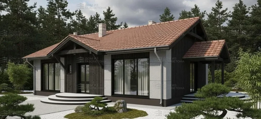 Проект Одноэтажный дом 16 на 10, 119 м2