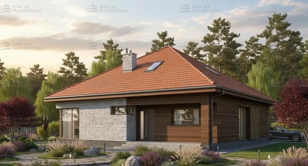 Проект Двухэтажный дом 12 на 12, 173 м2