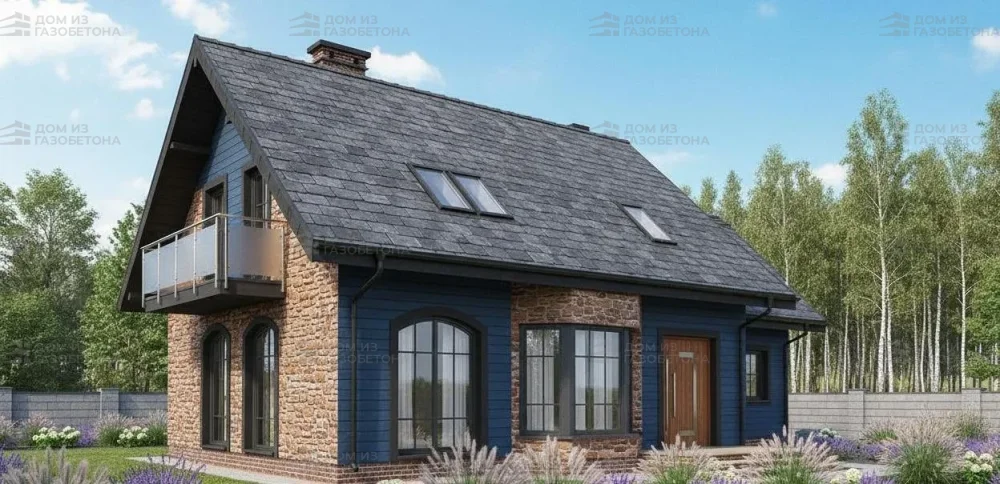 Проект Двухэтажный дом 14 на 10, 164 м2