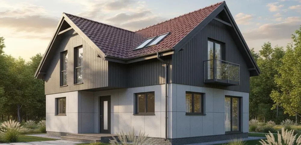 Проект Двухэтажный дом 15 на 14, 218 м2