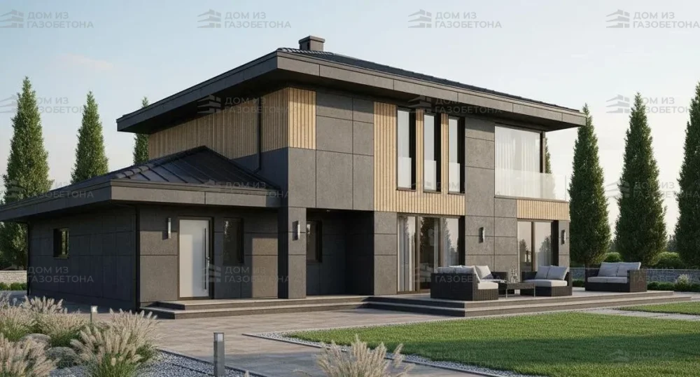 Проект Двухэтажный дом 16 на 13, 206 м2