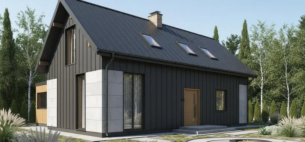 Проект Двухэтажный дом 12 на 7, 103 м2